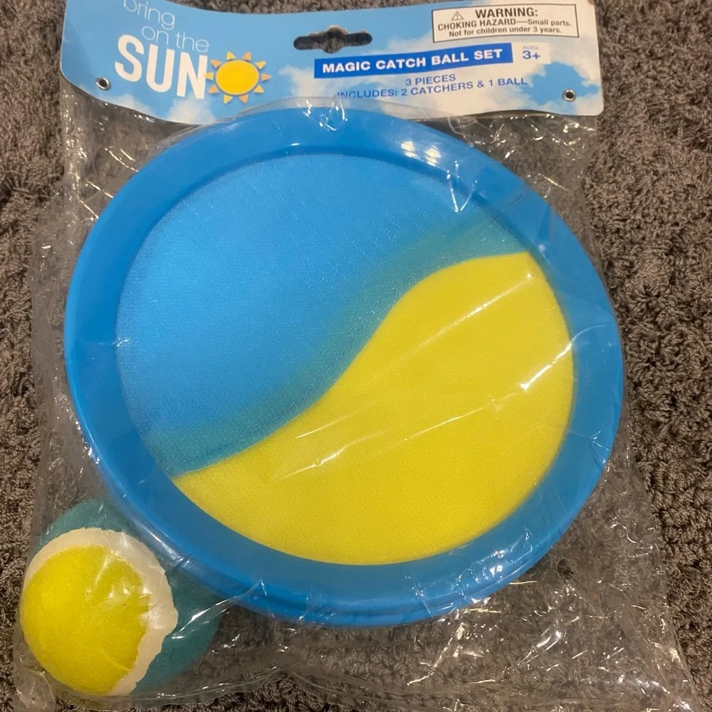 Blue & Pink,& Blue & Yellow Bring on the Sun Magic Catch Ball Set - 2 Pack